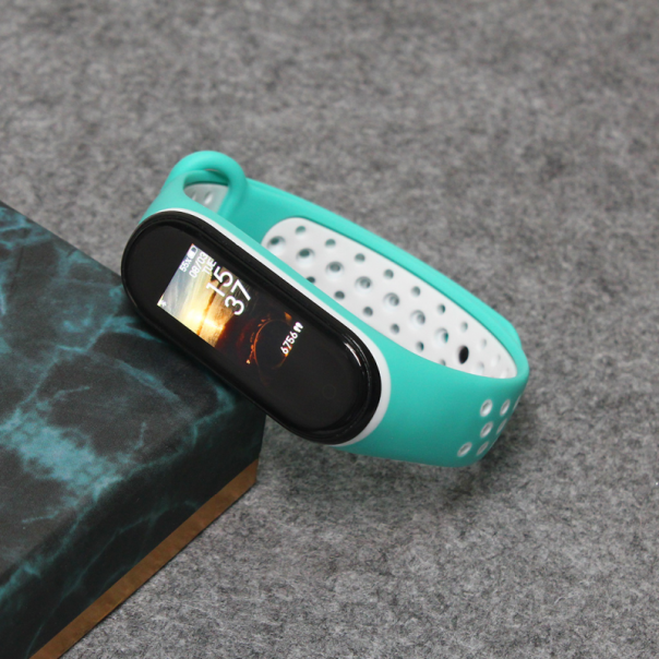 Narukvica za smart watch Xiaomi Mi Band M3/M4 mint bela - 94672