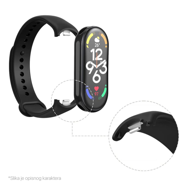 Narukvica za smart watch Xiaomi Mi Band M8/M9 army pink - 217484