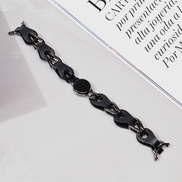 Narukvica za smart watch Xiaomi Mi Band M8/M9 metalna crna - 217324