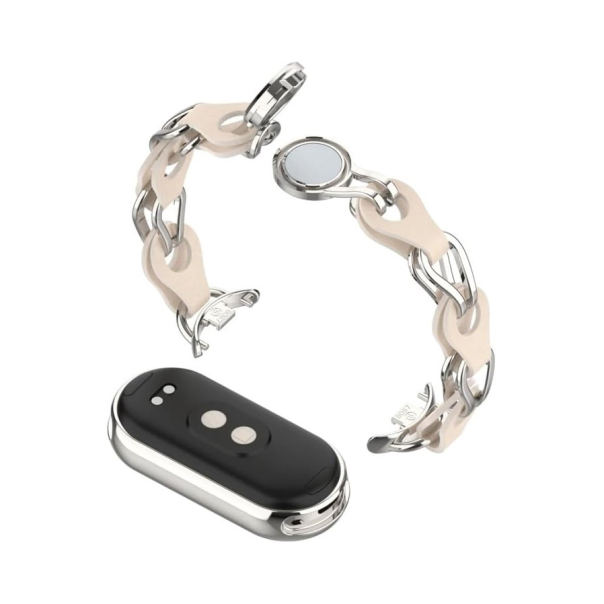 Narukvica za smart watch Xiaomi Mi Band M8/M9 metalna krem - 217325