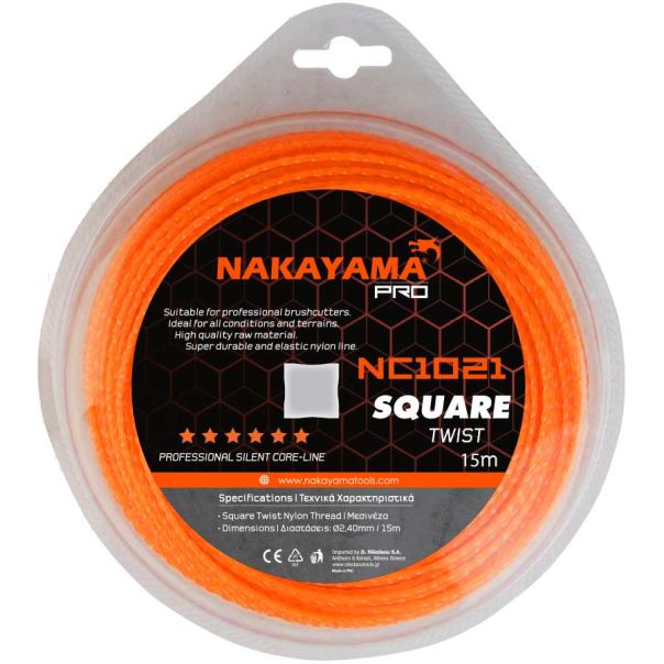 NAKAYAMA PRO Najlonske niti za trimer SQUARE TWIST - NC10XX