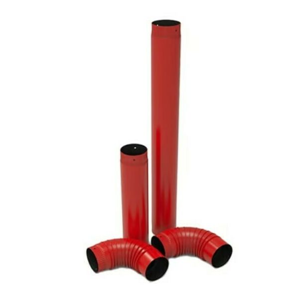 ALFA PLAM Set dimnih cevi Fi 160 ECV, crvena - EP2981650