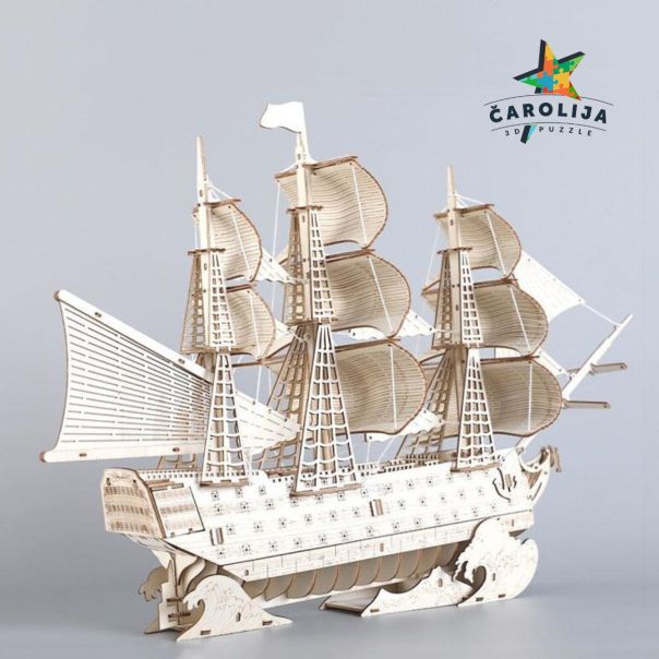 3D drvena puzla - BROD HMS VICTORY - 256-1-1-1-1