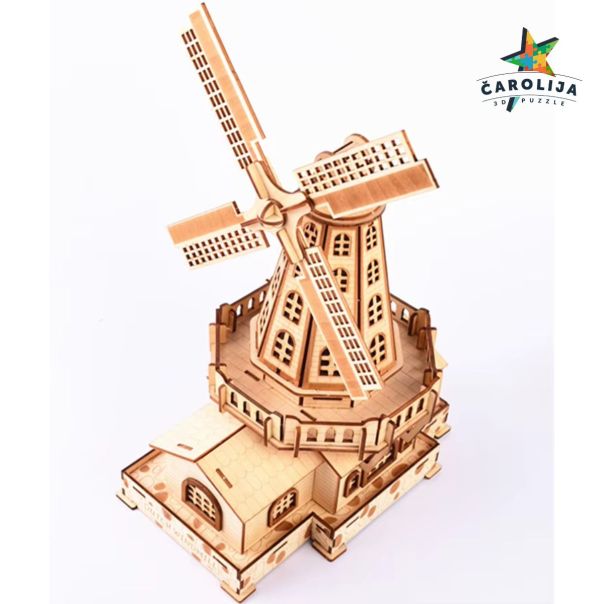 3d drvena puzla - HOLANDSKA VETRENJAČA II - 258-1-1