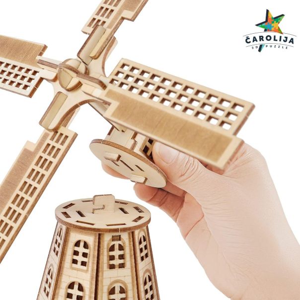 3d drvena puzla - HOLANDSKA VETRENJAČA II - 258-1-1