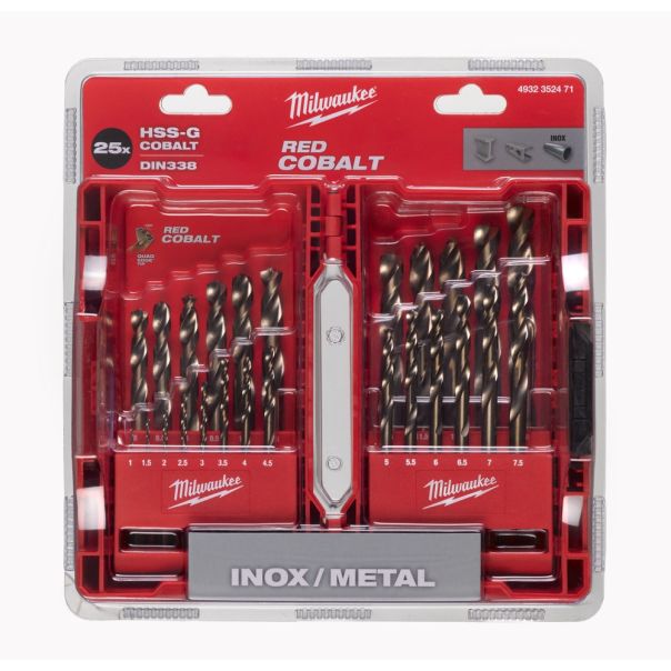 MILWAUKEE Burgije kobaltne 1-13mm HSS-CO set 25/1 - 4932352471