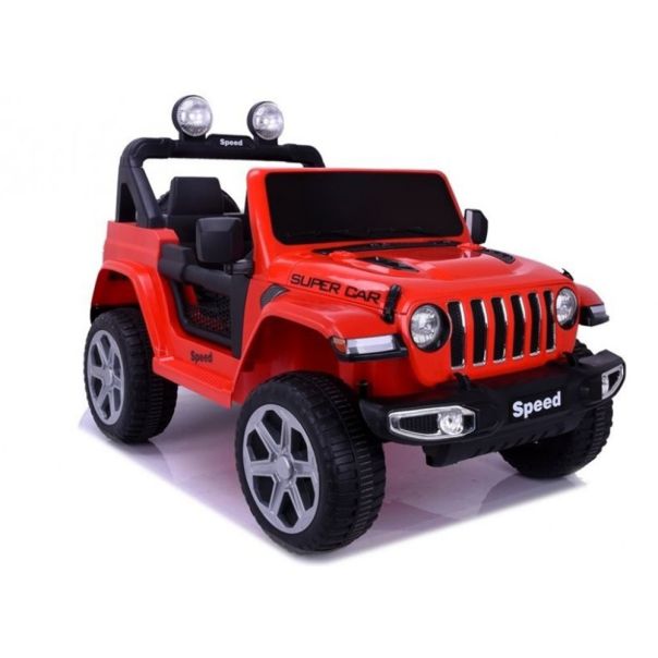 EUROBAJK Dečji automobil na akumulator Jeep Wrangler 4x4, crvena - 9284-1