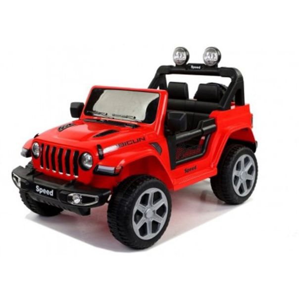 EUROBAJK Dečji automobil na akumulator Jeep Wrangler 4x4, crvena - 9284-1