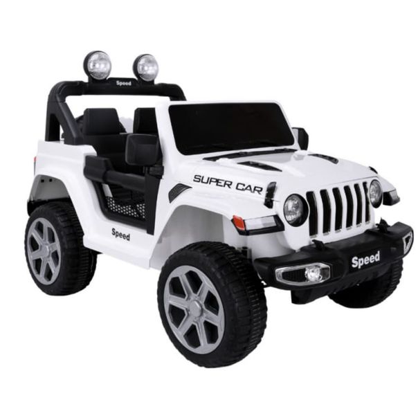EUROBAJK Dečji automobil na akumulator Jeep Wrangler 4x4, bela - 9277