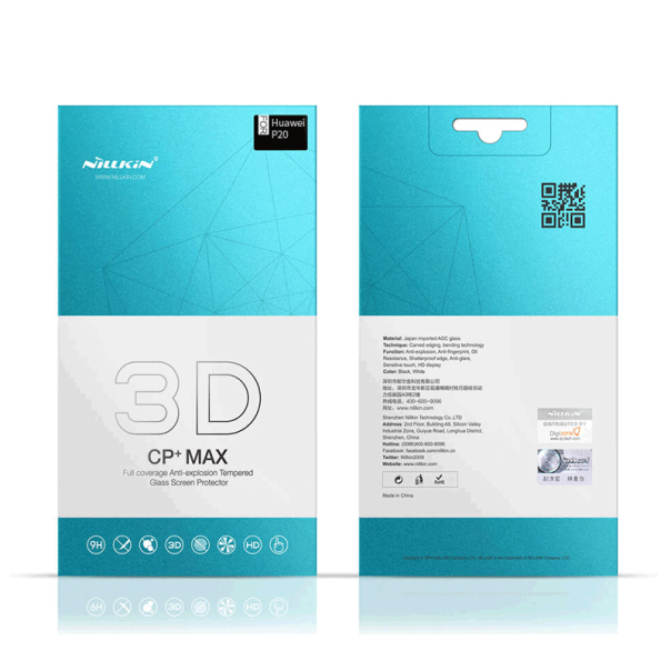 Zaštitno staklo za Huawei P20 crno FULL COVER. Nillkin 3D CP+ MAX - 024894-1