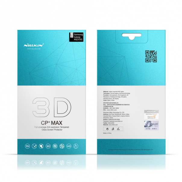 Zaštitno staklo za Samsung A8/ A530 (2018) crno FULL COVER. Nillkin 3D CP+ MAX - 024241