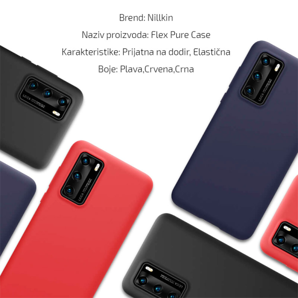 Maska za Huawei P40 plava Nillkin Flex pure - 041056