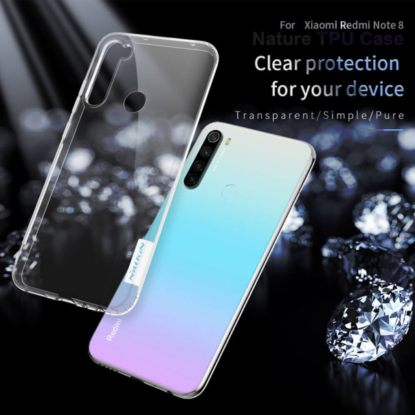 Maska za Xiaomi Redmi Note 8 Nillkin Nature siva - 039045