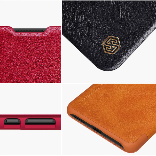 Maska za Huawei P40 na preklop Nillkin Qin crna - 041060