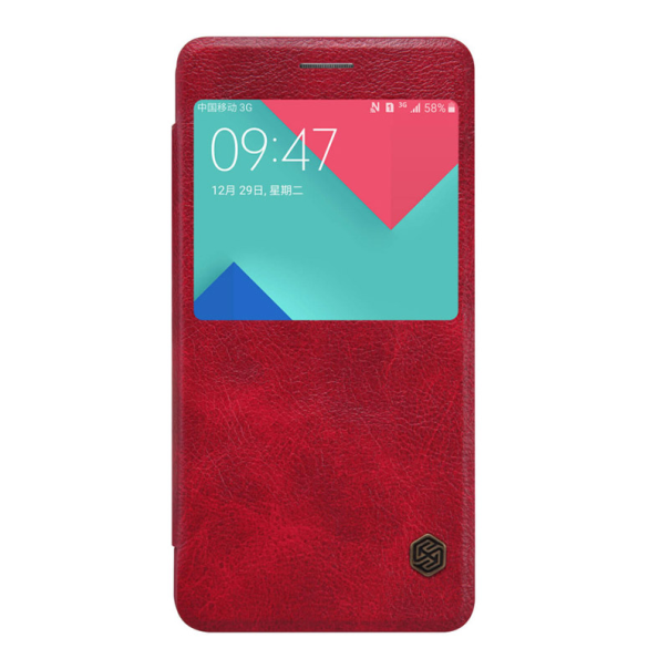 Maska za Samsung A9/ A920F/ A9s (2018) crvena na preklop Nillkin Qin - 030462