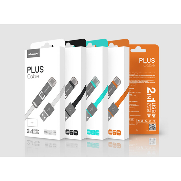 Nillkin USB kabel Plus 2u1 (Lightning/ Micro) 1,2m crni. - 009212