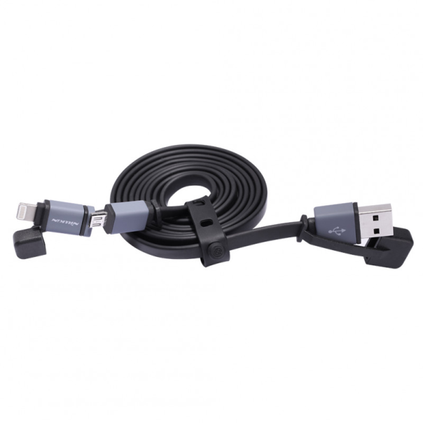 Nillkin USB kabel Plus II 2u1 (Lightning/ Micro) 1,2m crni. - 014252