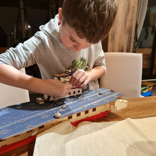 3d drvena slagalica - Nosač aviona - 44-1-1