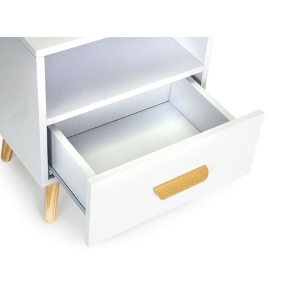 MODERNHOME Noćni stočić 1 fioka nova bela - WYJ-258 WHITE