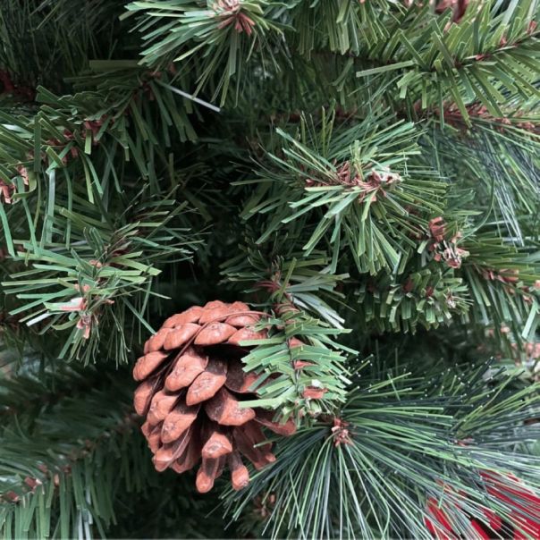 Novogodišnja jelka sa šišarkama 104x210cm - 689292