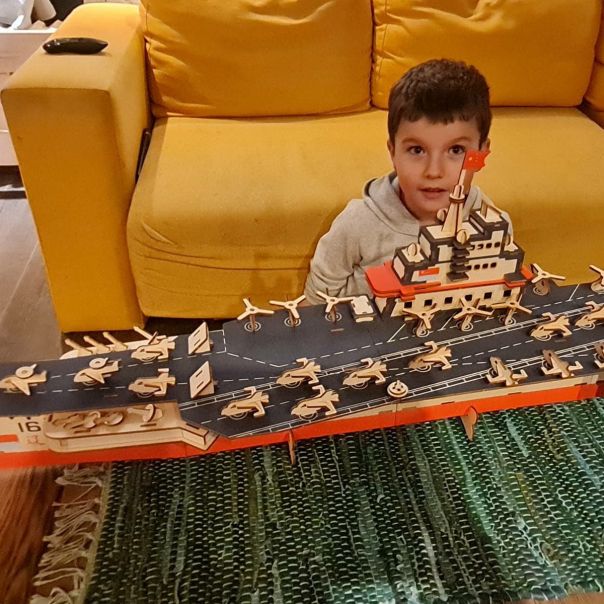 3d drvena slagalica - Nosač aviona - 44-1-1