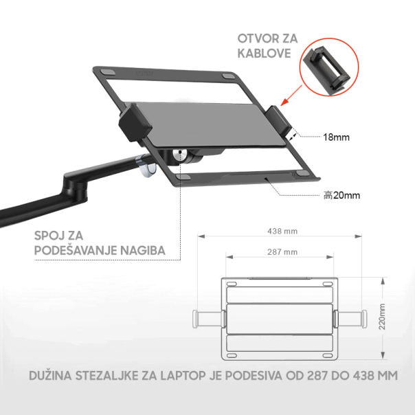 FANTECH Nosač za monitor i laptop - EP2832608