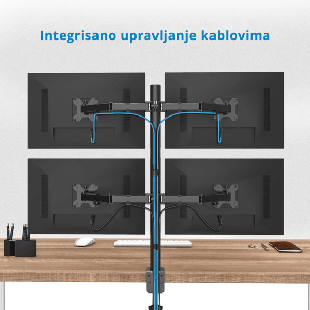 Nosač za cetiri monitora - 605149
