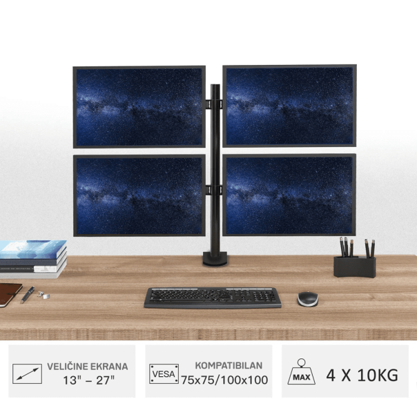 FANTECH Nosač za četiri monitora - 99920