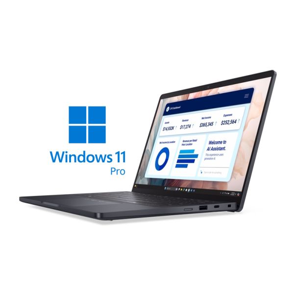 DELL Laptop Pro 13 Premium 13.3 inch QHD+ Touch 500nits Core Ultra 7 268V 32GB 512GB SSD Backlit FP - NOT24648