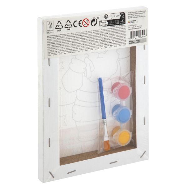 GRAFIX Novogodišnje Platno sa printom - 20x15cm - Deda Mraz - 52392