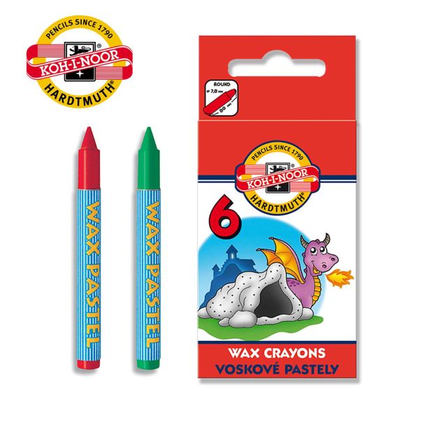 KOH-I-NOOR Voštane bojice u kutiji 8231, set 1/6 - NS00148