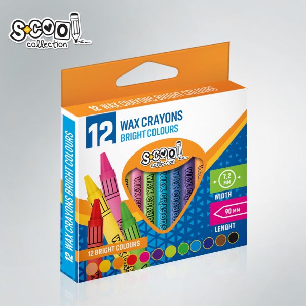 S-COOL Voštane bojice SC016, set 1/12 - NS17194