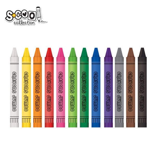 S-COOL Voštane boje Jumbo, set 1/12 SC017 - NS17195