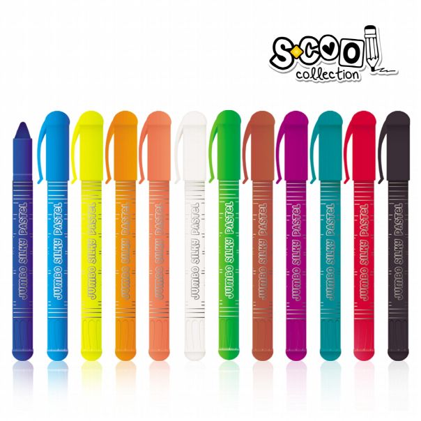 S-COOL Pastel voštani Jumbo, set 1/12 sc312 - NS24113