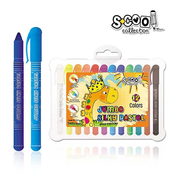 S-COOL Pastel voštani Jumbo, set 1/12 sc312 - NS24113