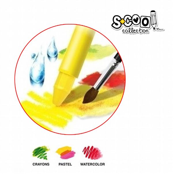 S-COOL Pastel voštani Jumbo, set 1/12 sc312 - NS24113