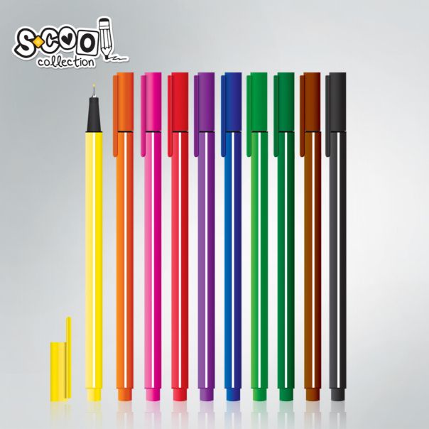 S-COOL Finelineri set 1/10 sc327 - NS24305