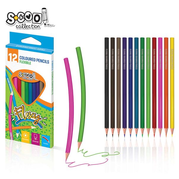 S-COOL Drvene bojice Flexy SC599, SET 1/12 - NS26282