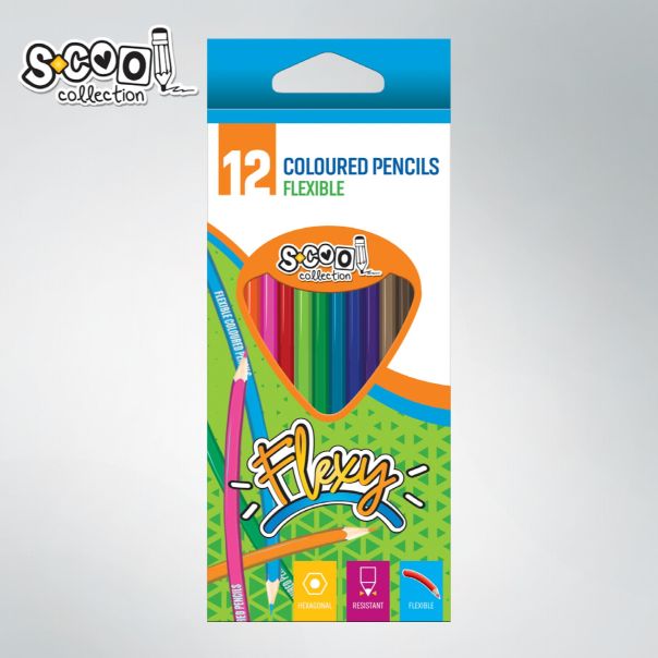 S-COOL Drvene bojice Flexy SC599, SET 1/12 - NS26282