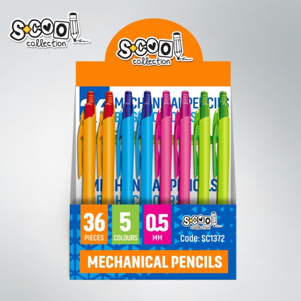 S-COOL Tehnička olovka Right colors SC1372, set 1/36 - NS29034