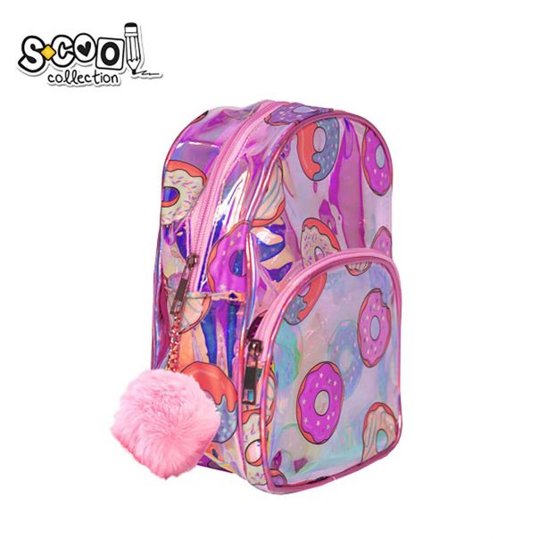 S-COOL Ranac za vrtić- predškolsko Donuts transparent SC1666 - NS30132
