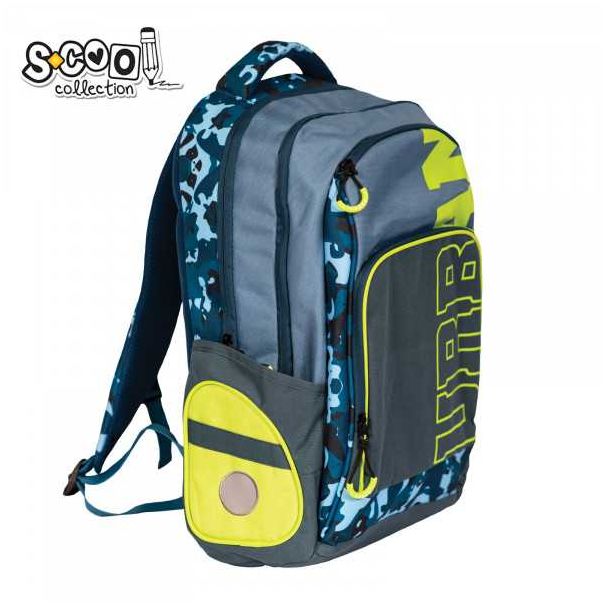 S-COOL Anatomski Ranac Urban Blue and green SC1646 - NS30369