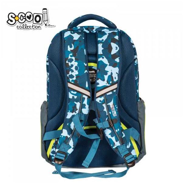 S-COOL Anatomski Ranac Urban Blue and green SC1646 - NS30369