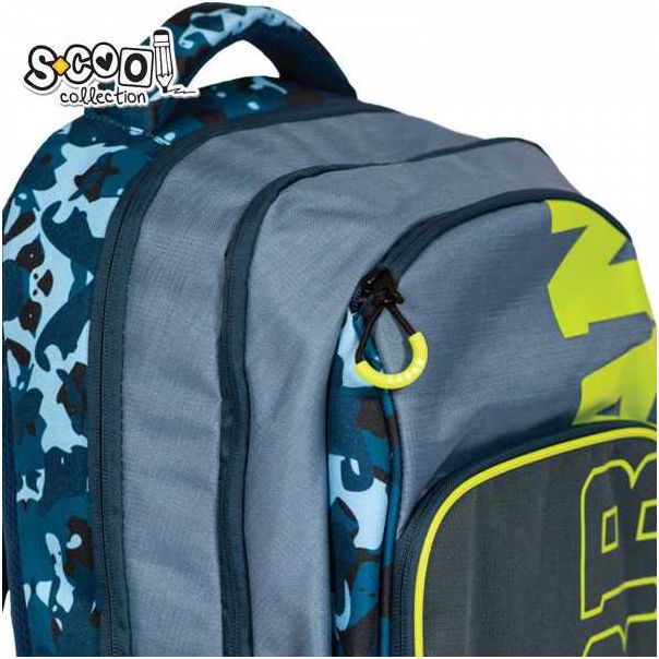 S-COOL Anatomski Ranac Urban Blue and green SC1646 - NS30369