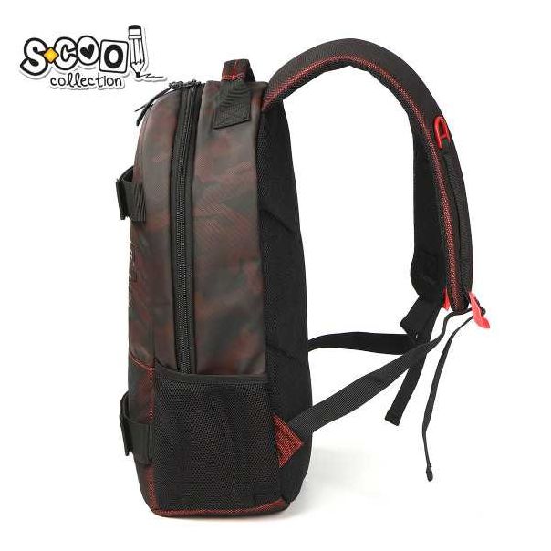 S-COOL Ranac Teenage Superpack Military Burgundy SC1658 - NS30373