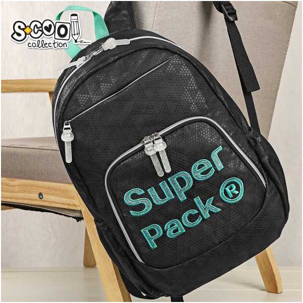 S-COOL Ranac Teenage Superpack Black SC1654 - NS30401