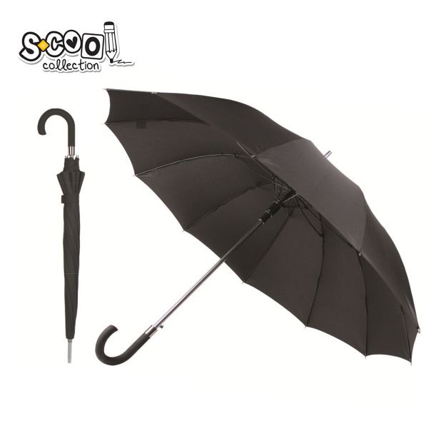 S-COOL Kišobran fi 65cm/8 Pongee crni SC1924 - SC1924