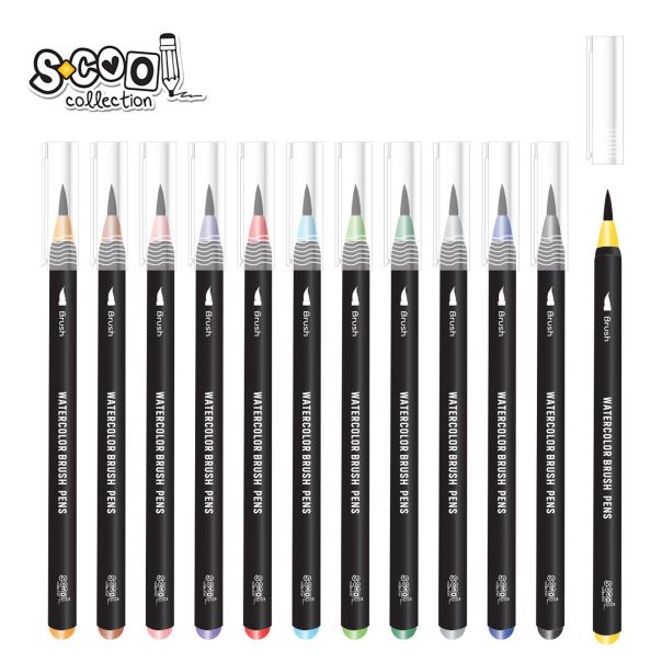 S-COOL Set akvarel flomastera sa cetkicom i pumpom 1/13 SC2398 - SC2398