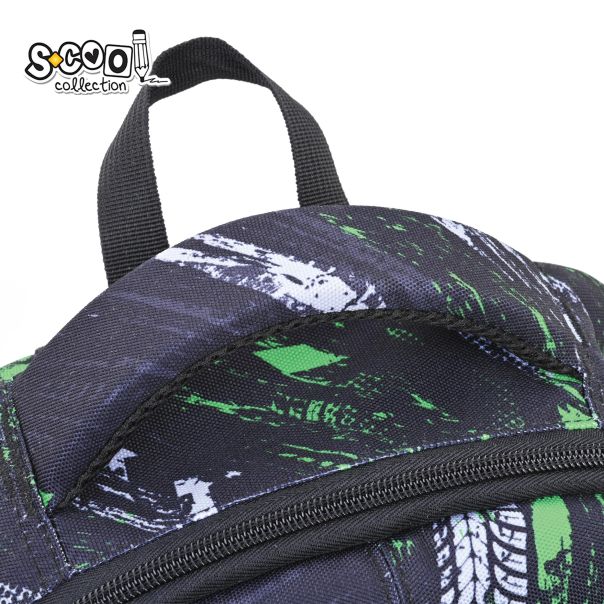 S-COOL Ranac Green football ojačana leđa sa čvrstim prednjim džepom 40*29*14cm SC2954 - NS34013