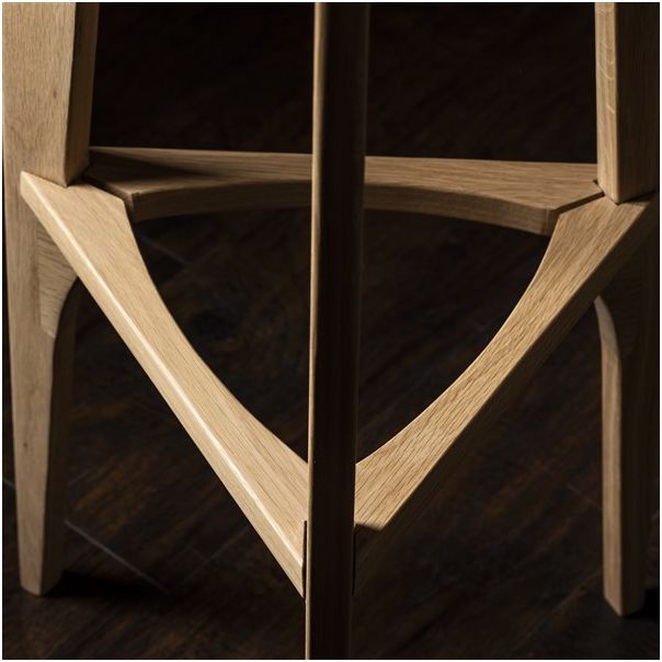 MEDA FURNITURE Drvena barska stolica Terca Hrast - HrastTerIzd35